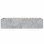 Estructura de cama madera de ingeniería gris hormigón 75x190 cm de vidaXL, Camas y somieres - Ref: Foro24-3280982, Precio: 10...