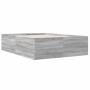 Estructura de cama madera de ingeniería gris Sonoma 120x190 cm de vidaXL, Camas y somieres - Ref: Foro24-3280956, Precio: 138...