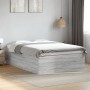 Estructura de cama madera de ingeniería gris Sonoma 120x190 cm de vidaXL, Camas y somieres - Ref: Foro24-3280956, Precio: 138...