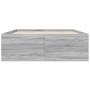 Estructura de cama madera de ingeniería gris Sonoma 120x190 cm de vidaXL, Camas y somieres - Ref: Foro24-3280956, Precio: 138...
