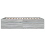Estructura de cama madera de ingeniería gris Sonoma 120x190 cm de vidaXL, Camas y somieres - Ref: Foro24-3280956, Precio: 138...