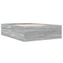 Estructura de cama madera de ingeniería gris Sonoma 120x190 cm de vidaXL, Camas y somieres - Ref: Foro24-3280956, Precio: 138...