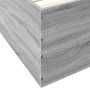 Estructura de cama madera de ingeniería gris Sonoma 120x190 cm de vidaXL, Camas y somieres - Ref: Foro24-3280956, Precio: 138...
