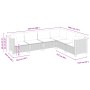 Set de muebles de jardín 6 pzas y cojines ratán sintético gris de vidaXL, Conjuntos de jardín - Ref: Foro24-3261858, Precio: ...