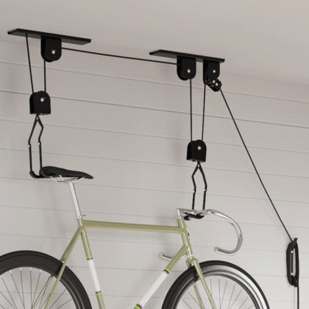 Elevadores de bicicletas con montaje en techo 2 unidades 20 kg de vidaXL, Accesorios para bicicletas - Ref: Foro24-156339, Pr...