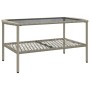 Set de sofás de jardín 4 pzas y cojines ratán sintético gris de vidaXL, Conjuntos de jardín - Ref: Foro24-368732, Precio: 363...