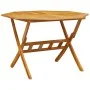 Mesa de jardín plegable madera maciza de acacia Ø110x75 cm de vidaXL, Mesas de jardín - Ref: Foro24-4004911, Precio: 151,52 €...