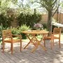 Mesa de jardín plegable madera maciza de acacia Ø110x75 cm de vidaXL, Mesas de jardín - Ref: Foro24-4004911, Precio: 151,52 €...