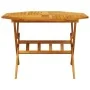 Mesa de jardín plegable madera maciza de acacia Ø110x75 cm de vidaXL, Mesas de jardín - Ref: Foro24-4004911, Precio: 151,52 €...