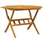 Mesa de jardín plegable madera maciza de acacia Ø110x75 cm de vidaXL, Mesas de jardín - Ref: Foro24-4004911, Precio: 151,52 €...