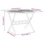Mesa de jardín plegable madera maciza de acacia Ø110x75 cm de vidaXL, Mesas de jardín - Ref: Foro24-4004911, Precio: 151,52 €...