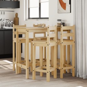 Set de bar 5 piezas madera maciza de pino de vidaXL, muebles para cocinas y comedores - Ref: Foro24-3217072, Precio: 309,00 €...