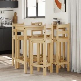 Set de bar 5 piezas madera maciza de pino de vidaXL, muebles para cocinas y comedores - Ref: Foro24-3217072, Precio: 304,00 €...