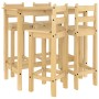 Set de bar 5 piezas madera maciza de pino de vidaXL, muebles para cocinas y comedores - Ref: Foro24-3217072, Precio: 309,00 €...