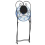 Sillas de bistró plegables 2 uds cerámica azul y blanco de vidaXL, Sillas de jardín - Ref: Foro24-4003404, Precio: 140,95 €, ...
