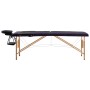 Camilla de masaje plegable 2 zonas madera negro de vidaXL, Mesas de masaje - Ref: Foro24-110207, Precio: 171,94 €, Descuento: %