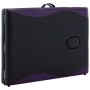 Camilla de masaje plegable 2 zonas madera negro de vidaXL, Mesas de masaje - Ref: Foro24-110207, Precio: 171,94 €, Descuento: %