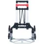 Silver aluminum folding transport cart 70 kg by vidaXL, Stairs on wheels - Ref: Foro24-146445, Price: 103,82 €, Discount: %