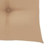 Sillas de jardín 4 uds madera maciza de teca con cojines beige de vidaXL, Sillas de jardín - Ref: Foro24-3073022, Precio: 623...
