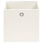 Cajas de almacenaje 10 uds tela blanco 32x32x32 cm de vidaXL, Cestas para almacenaje - Ref: Foro24-288351, Precio: 52,10 €, D...