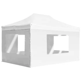 Carpa plegable profesional con paredes aluminio blanca 4,5x3 m de vidaXL, Carpas y cenadores - Ref: Foro24-45500, Precio: 272...