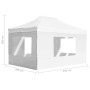 Carpa plegable profesional con paredes aluminio blanca 4,5x3 m de vidaXL, Carpas y cenadores - Ref: Foro24-45500, Precio: 248...