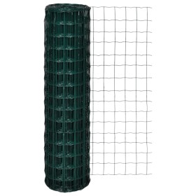 Set de euro valla acero verde 10x1,5 m de vidaXL, Paneles de vallas - Ref: Foro24-140575, Precio: 48,38 €, Descuento: %