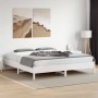 Estructura de cama de madera maciza de pino blanco 200x200 cm de vidaXL, Camas y somieres - Ref: Foro24-842683, Precio: 127,2...