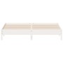 Estructura de cama de madera maciza de pino blanco 200x200 cm de vidaXL, Camas y somieres - Ref: Foro24-842683, Precio: 127,2...