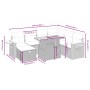 Set de sofás de jardín 8 pzas y cojines ratán sintético gris de vidaXL, Conjuntos de jardín - Ref: Foro24-3276161, Precio: 51...