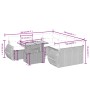 Set de muebles de jardín 9 pzas y cojines ratán sintético gris de vidaXL, Conjuntos de jardín - Ref: Foro24-3272124, Precio: ...