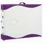 Camilla de masaje plegable 3 zonas aluminio blanco y morado de vidaXL, Mesas de masaje - Ref: Foro24-110241, Precio: 171,23 €...