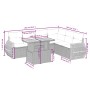 Set de sofás de jardín 7 piezas con cojines ratán PE gris de vidaXL, Conjuntos de jardín - Ref: Foro24-3272215, Precio: 478,4...