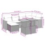 Set de sofás de jardín 7 piezas con cojines ratán PE gris de vidaXL, Conjuntos de jardín - Ref: Foro24-3273181, Precio: 427,5...