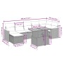 Set de sofás de jardín 8 pzas y cojines ratán sintético gris de vidaXL, Conjuntos de jardín - Ref: Foro24-3273188, Precio: 48...