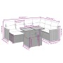 Set de sofás de jardín 8 pzas y cojines ratán sintético gris de vidaXL, Conjuntos de jardín - Ref: Foro24-3273195, Precio: 48...