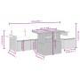 Set de muebles de jardín 6 pzas y cojines ratán sintético gris de vidaXL, Conjuntos de jardín - Ref: Foro24-3271732, Precio: ...