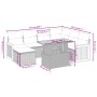 Set de sofás de jardín 8 pzas y cojines ratán sintético gris de vidaXL, Conjuntos de jardín - Ref: Foro24-3274077, Precio: 50...