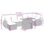Set de sofás de jardín 8 pzas y cojines ratán sintético gris de vidaXL, Conjuntos de jardín - Ref: Foro24-3275825, Precio: 52...
