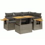 Juego de sofás jardín con cojines 5 pzas ratán sintético gris de vidaXL, Conjuntos de jardín - Ref: Foro24-3273503, Precio: 3...