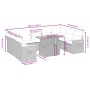 Set de sofás de jardín 10 pzas con cojines ratán sintético gris de vidaXL, Conjuntos de jardín - Ref: Foro24-3273664, Precio:...