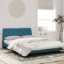 Estructura de cama con cabecero terciopelo azul 140x200 cm de vidaXL, Camas y somieres - Ref: Foro24-3207927, Precio: 206,16 ...