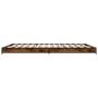 Estructura cama madera ingeniería metal roble ahumado 150x200cm de vidaXL, Camas y somieres - Ref: Foro24-845143, Precio: 104...