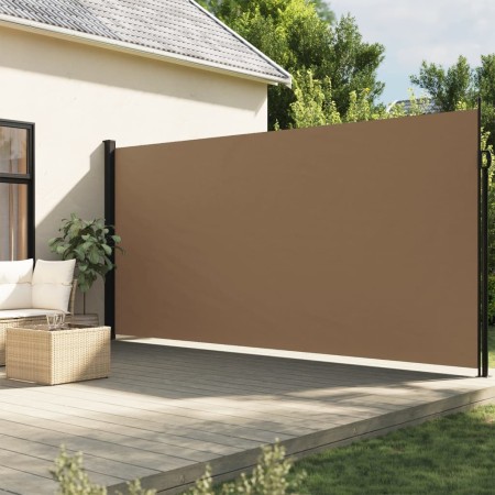 Toldo lateral retráctil gris taupe 220x500 cm de vidaXL, Sombrillas - Ref: Foro24-4004484, Precio: 143,08 €, Descuento: %