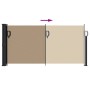 Toldo lateral retráctil gris taupe 100x500 cm de vidaXL, Sombrillas - Ref: Foro24-4004394, Precio: 105,84 €, Descuento: %
