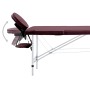 Camilla de masaje plegable 2 zonas aluminio morado de vidaXL, Mesas de masaje - Ref: Foro24-110196, Precio: 185,83 €, Descuen...