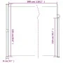 Toldo lateral retráctil verde oscuro 220x300 cm de vidaXL, Sombrillas - Ref: Foro24-4004380, Precio: 121,59 €, Descuento: %