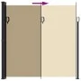 Toldo lateral retráctil beige 200x600 cm de vidaXL, Sombrillas - Ref: Foro24-4004555, Precio: 135,98 €, Descuento: %