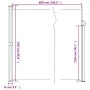 Toldo lateral retráctil gris taupe 220x600 cm de vidaXL, Sombrillas - Ref: Foro24-4004574, Precio: 133,56 €, Descuento: %