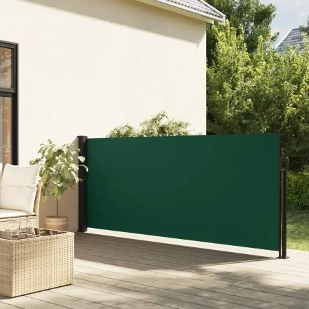 Toldo lateral retráctil verde oscuro 140x600 cm de vidaXL, Sombrillas - Ref: Foro24-4004515, Precio: 114,57 €, Descuento: %